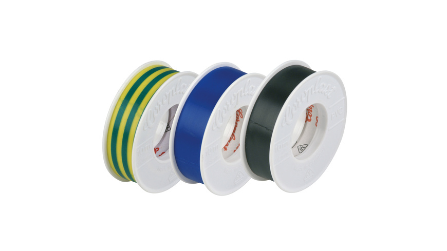 REV Ritter Kunststoff-Isolierband, je 10 m, 3 Stück, verschiedene Farben