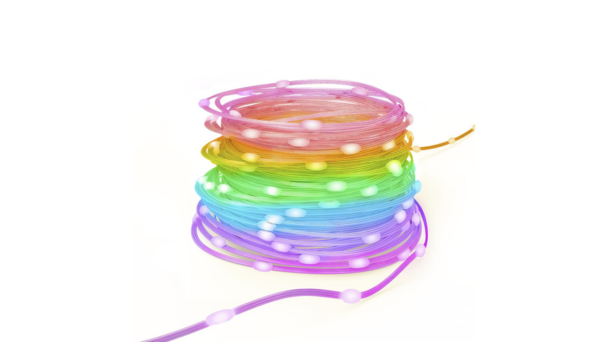 Hama Smart Home LED-Lichterkette, WLAN, Farbwechsel, dimmbar, außen IP65, 10 m, bunt
