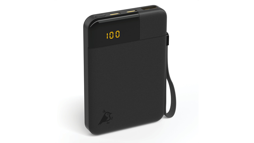 Aqiila Powerbird B5 Powerbank, 12W, 5.000 mAh, Schwarz