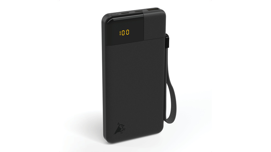 Aqiila Powerbird B10 Powerbank, 20 W, 10.000 mAh, Schwarz