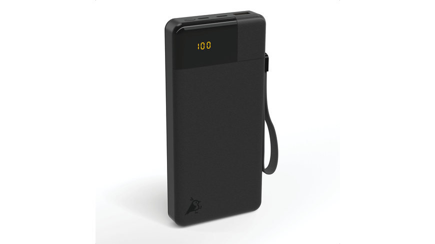 Aqiila Powerbird B20 Powerbank, 20W, 20.000 mAh, Schwarz