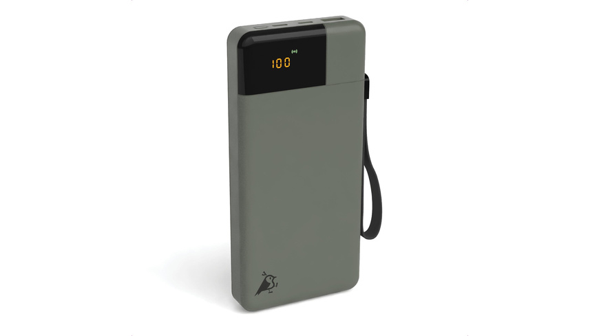 BA II günstig Kaufen-Aqiila Powerbird B20+ Powerbank 65 W, Moosgrün. Aqiila Powerbird B20+ Powerbank 65 W, Moosgrün <![CDATA[Die Aqiila PowerBank mit 20.000 mAh, LC-Display, kompaktem Design und Pass-Through-Technologie - ideal für unterwegs.]]>. 