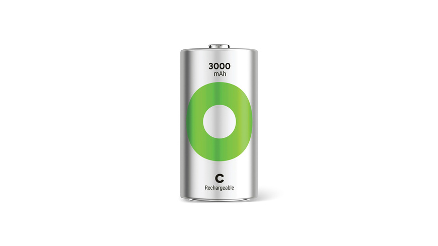 GP Baby-C Akku NiMH 3000 mAh RECYKO, 1,2V, 2 Stück