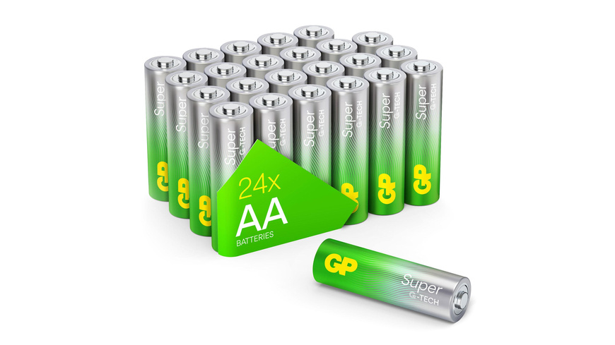 GP Super Alkaline AA Mignon Batterie 1,5V, 24 Stück