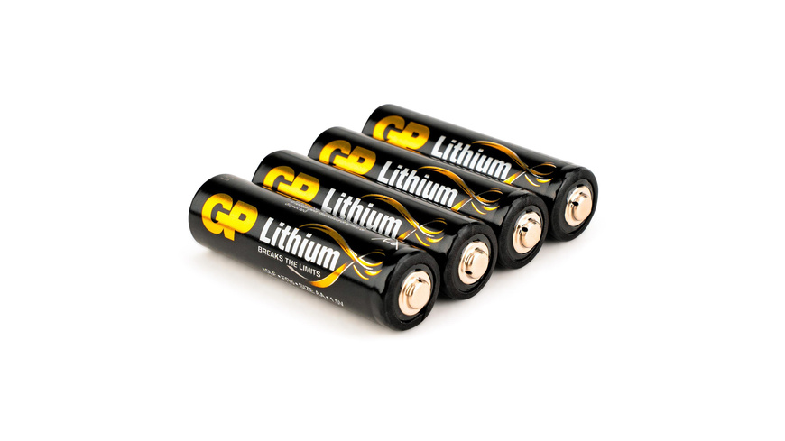 GP Lithium AA Mignon Batterie 1,5V, 4 Stück