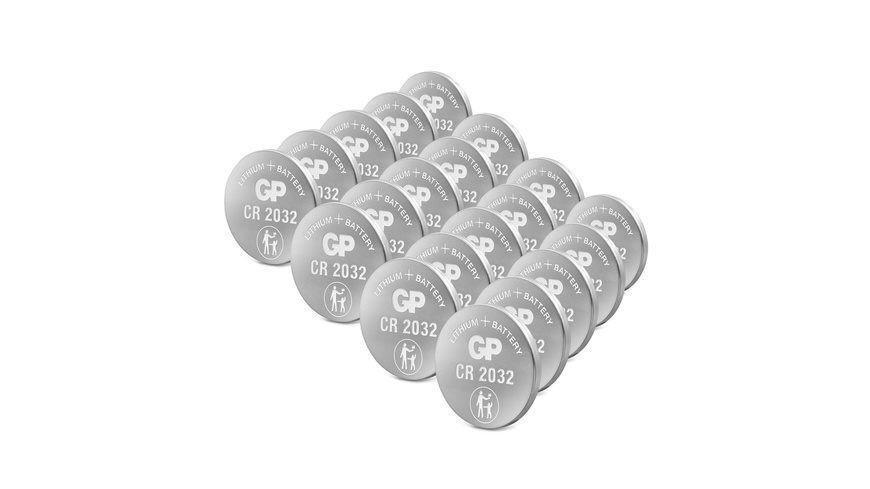 GP Lithium CR2032 Knopfzelle, 3V, 20 Stück