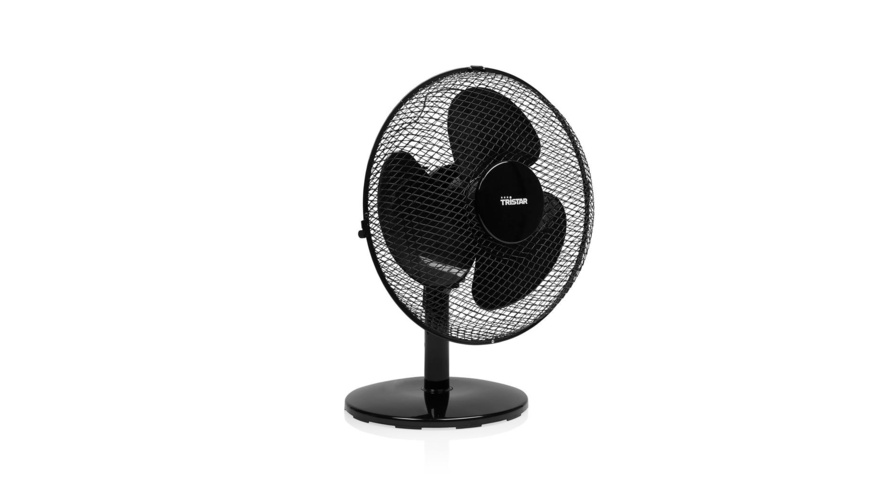 Tristar Tischventilator 30 cm, 3 Stufen, Schwarz