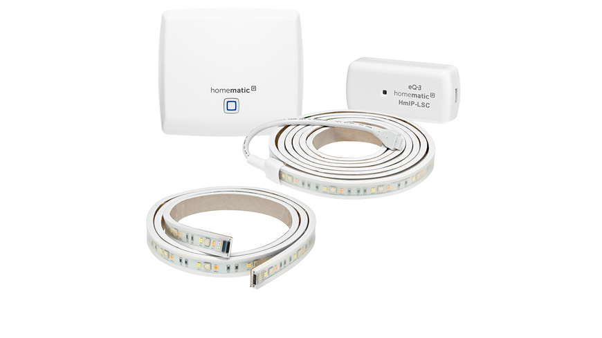 Homematic IP Smart Home Set Lightstrip mit Erweiterung und Access Point, HmIP-HAP + HmIP-LSS + HmIP-LS1