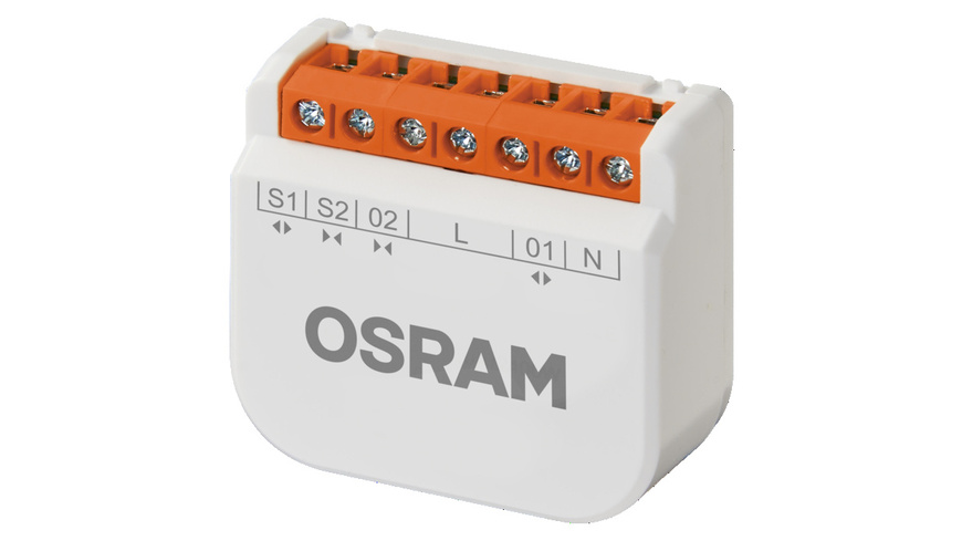 OSRAM SMART+ Smart Home WLAN-Vorhangschaltmodul, Unterputz, Matter-kompatibel, Weiß