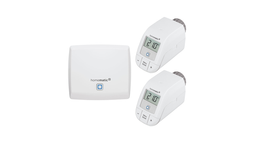 Homematic IP Smart Home Starter Set Heizen, 2x eTRV-B, 1x Access Point