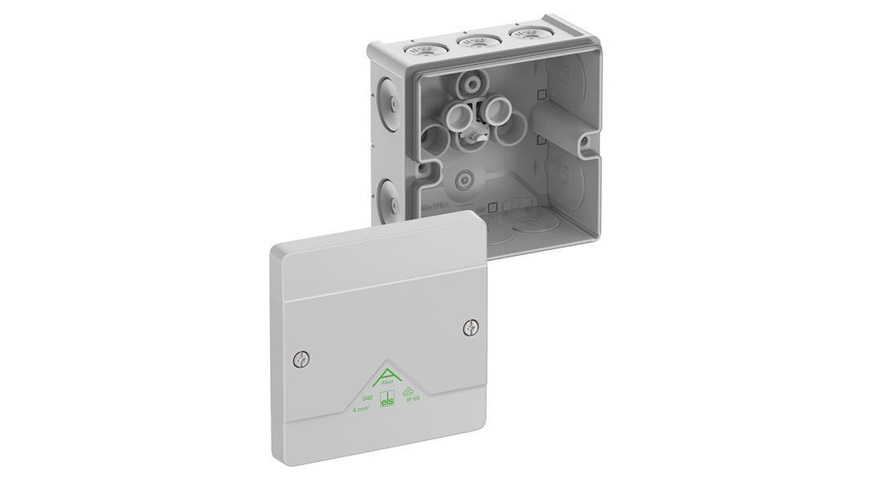 Verbindungsdose Abox 040-L leer, grau