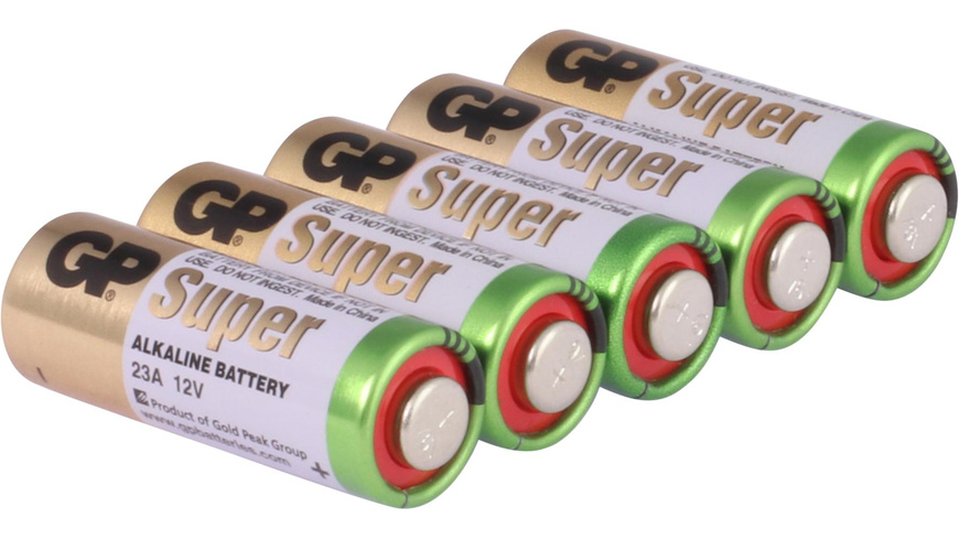 GP Alkaline Rundzellenbatterie Hochspannung 23A, 12V, 5 Stück