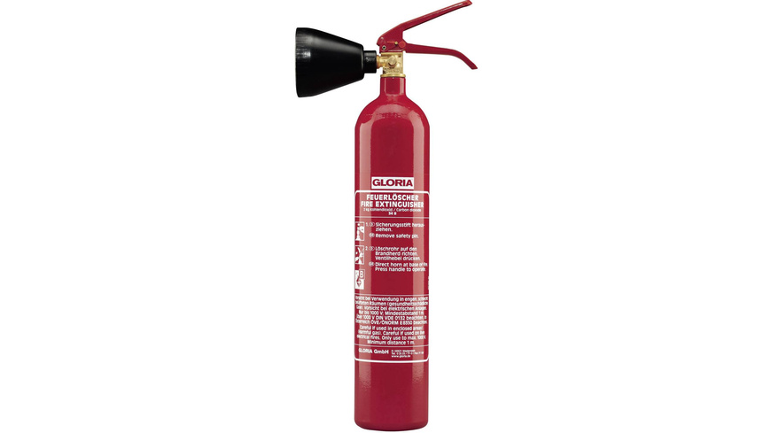 Gloria KS2ST Kohlendioxidfeuerlöscher, 2 kg