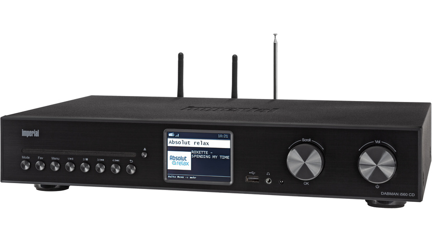 HiFi günstig Kaufen-IMPERIAL DABMAN i560CD Stereo Receiver, 2x30 W, Schwarz, WLAN. IMPERIAL DABMAN i560CD Stereo Receiver, 2x30 W, Schwarz, WLAN <![CDATA[All-In-One Hifi-System mit integriertem Verstärker.]]>. 