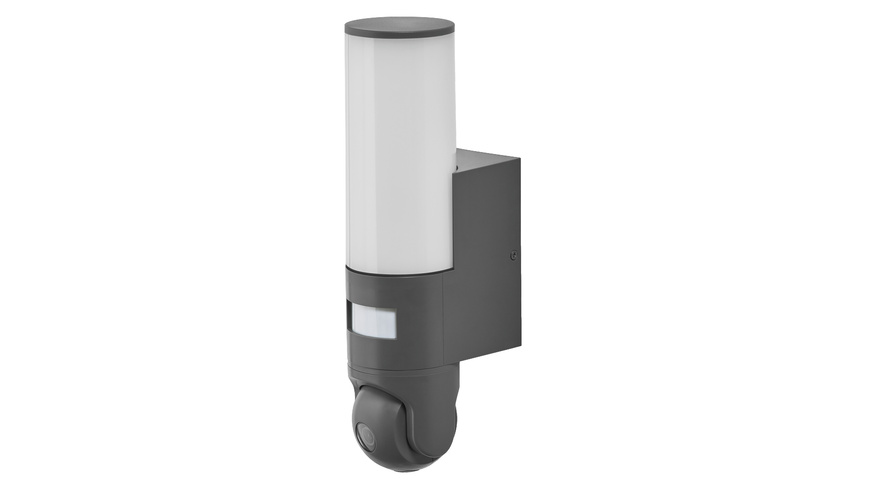 OSRAM SMART+ Smart Home Außenleuchte mit Kamera, WLAN, IP44, schwarz 4099854474972
