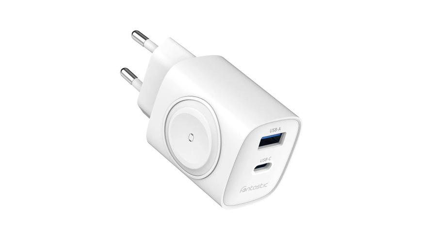 FONTASTIC USB Ultra Schnell-Reiselader „WiGan“, 22 W, Weiß