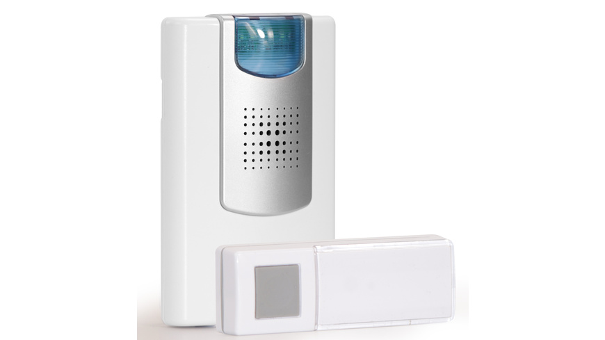 Heidemann Funkgong-Set HX-Flashlight, reinweiß/silberfarben