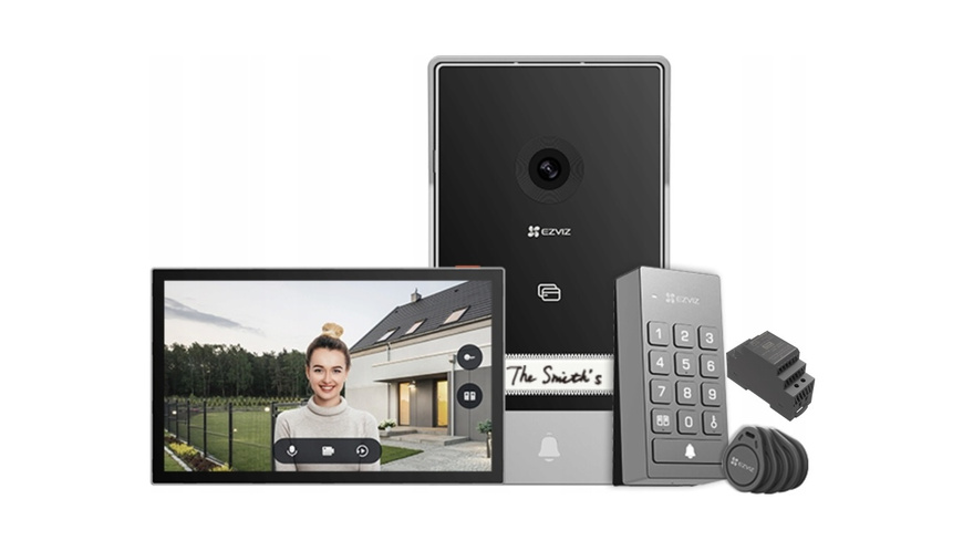 EZVIZ Smart Home Video-Türkommunikationssystem, WLAN, 7", Touch, Nachtsicht, RFID, Klingel, Keypad, TP7