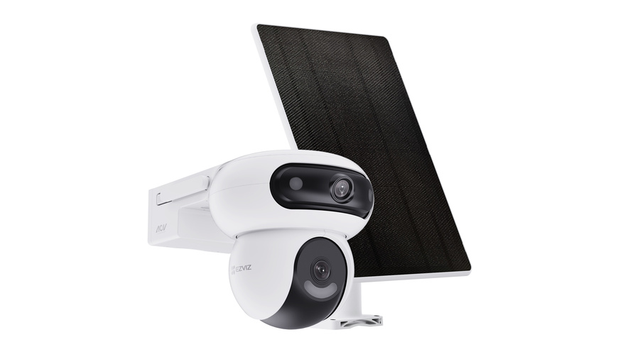 EZVIZ Smart Home 360° Überwachungskamera mit Solarpanel, Nachtsicht, 2K, HB90 + 8W-Solarpanel