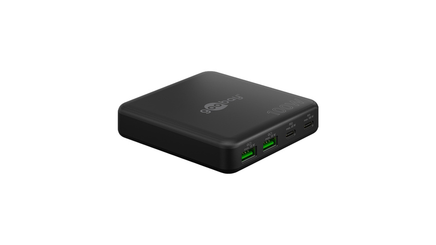 Goobay USB-C™ PD GaN Multiport-Tischladegerät, 100 W, 4 Ports, Schwarz. Goobay USB-C™ PD GaN Multiport-Tischladegerät, 100 W, 4 Ports, Schwarz <![CDATA[Das USB-C™ PD GaN Multiport-Tischladegerät (100 W) lädt bis zu vier Geräte glei 12 Schwarz günstig Kaufen-Goobay USB-C™ PD GaN Multiport-Tischladegerät, 100 W, 4 Ports, Schwarz. Goobay USB-C™ PD GaN Multiport-Tischladegerät, 100 W, 4 Ports, Schwarz <![CDATA[Das USB-C™ PD GaN Multiport-Tischladegerät (100 W) lädt bis zu vier Geräte glei