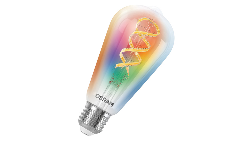 SMART+ Smart Home E27 LED-Lampe, WLAN, dimmbar, IP20, RGBWW, Filament, klar