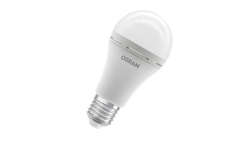 Osram LED Classic A 60 Rechargeable, 8 W, 806 lm, E27, warmweiß, matt, Akku-Notlicht