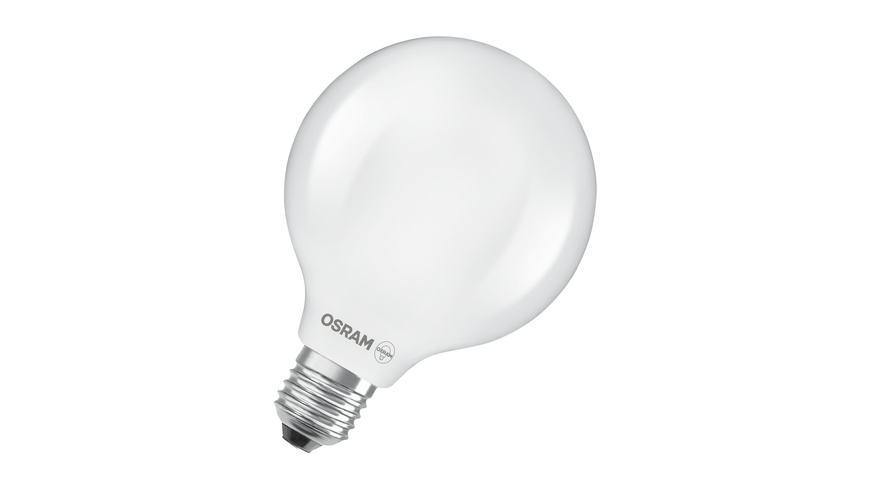 Osram LED Classic Globe 95 60, Filament, EEK A, 3,8 W, 806 lm, E27, warmweiß, matt