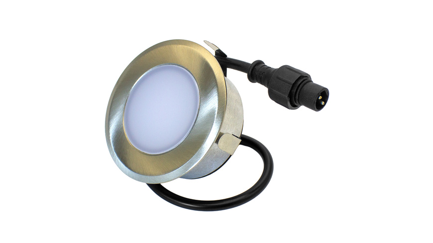 Die Bold Edelstahl LED Bodenleuchte, DC 24V, 1.2W, dimmbar, 3000K