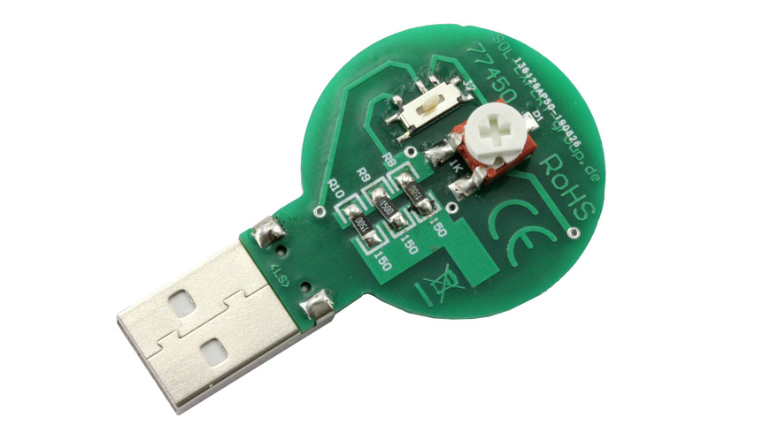 SOL-EXPERT SMD-Taschenlampe Lötbausatz, 7 × SMD-LEDs, Knopfzellenbetrieb