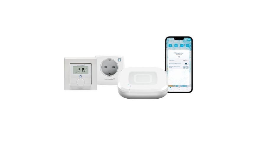 on The günstig Kaufen-Homematic IP Smart Home Set Raumklima mit Access Point 2, Wandthermostat, Schalt-Messsteckdose. Homematic IP Smart Home Set Raumklima mit Access Point 2, Wandthermostat, Schalt-Messsteckdose <![CDATA[Mit dem Homematic IP Set Elektroheizungen können sie sc