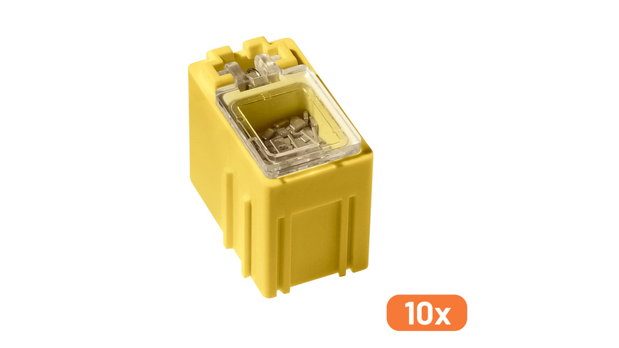 ELV 10er-Set SMD-Sortierbox, Gelb, 23 x 15,5 x 27 mm