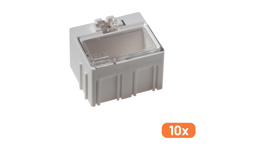 SET 7 günstig Kaufen-ELV 10er-Set SMD-Sortierbox, Altweiß, 23 x 31 x 27 mm. ELV 10er-Set SMD-Sortierbox, Altweiß, 23 x 31 x 27 mm . 
