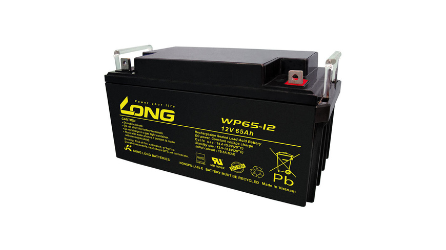 Kung Long Blei-AGM-Akku WP65-12, 12V, 65 Ah