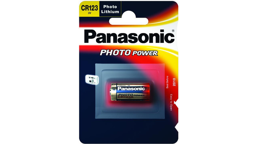 Lithium batterie günstig Kaufen-Panasonic Foto-Lithium-Batterie CR123A. Panasonic Foto-Lithium-Batterie CR123A <![CDATA[Die Hochleistungsbatterie für den professionellen Gebrauch.]]>. 