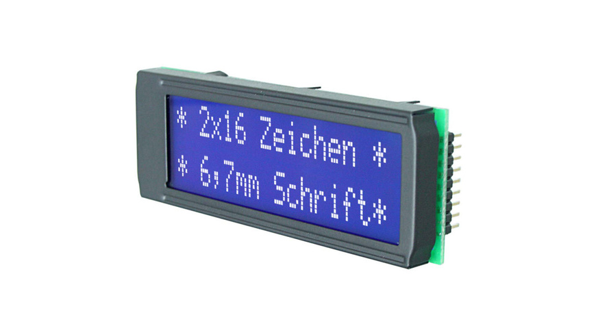 Electronic Assembly LCD-Punktmatrixdisplay EA DIP162-DN3LW 6.68 mm 2x16