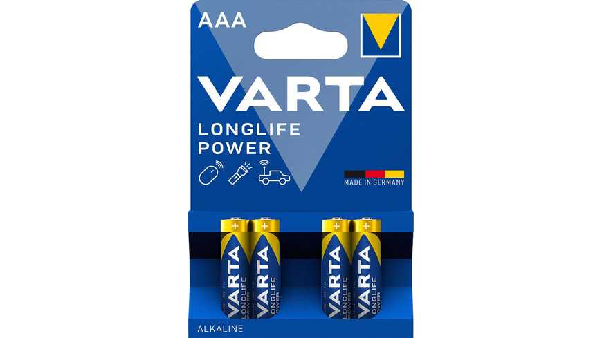 VARTA 4er-Set Micro-Batterie LONGLIFE Power, AAA, LR03