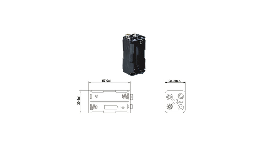 Form S günstig Kaufen-Batteriehalter für 4 x Mignon Batterie mit Druckknopf-Anschluss. Batteriehalter für 4 x Mignon Batterie mit Druckknopf-Anschluss <![CDATA[Batteriehalter passend für Zellen der Bauform: 4 x Mignon (AA)]]>. 
