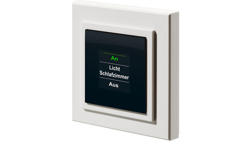 Homematic Funk-Wandsender mit Display HM-PB-4Dis-WM für Smart Home / Hausautomation