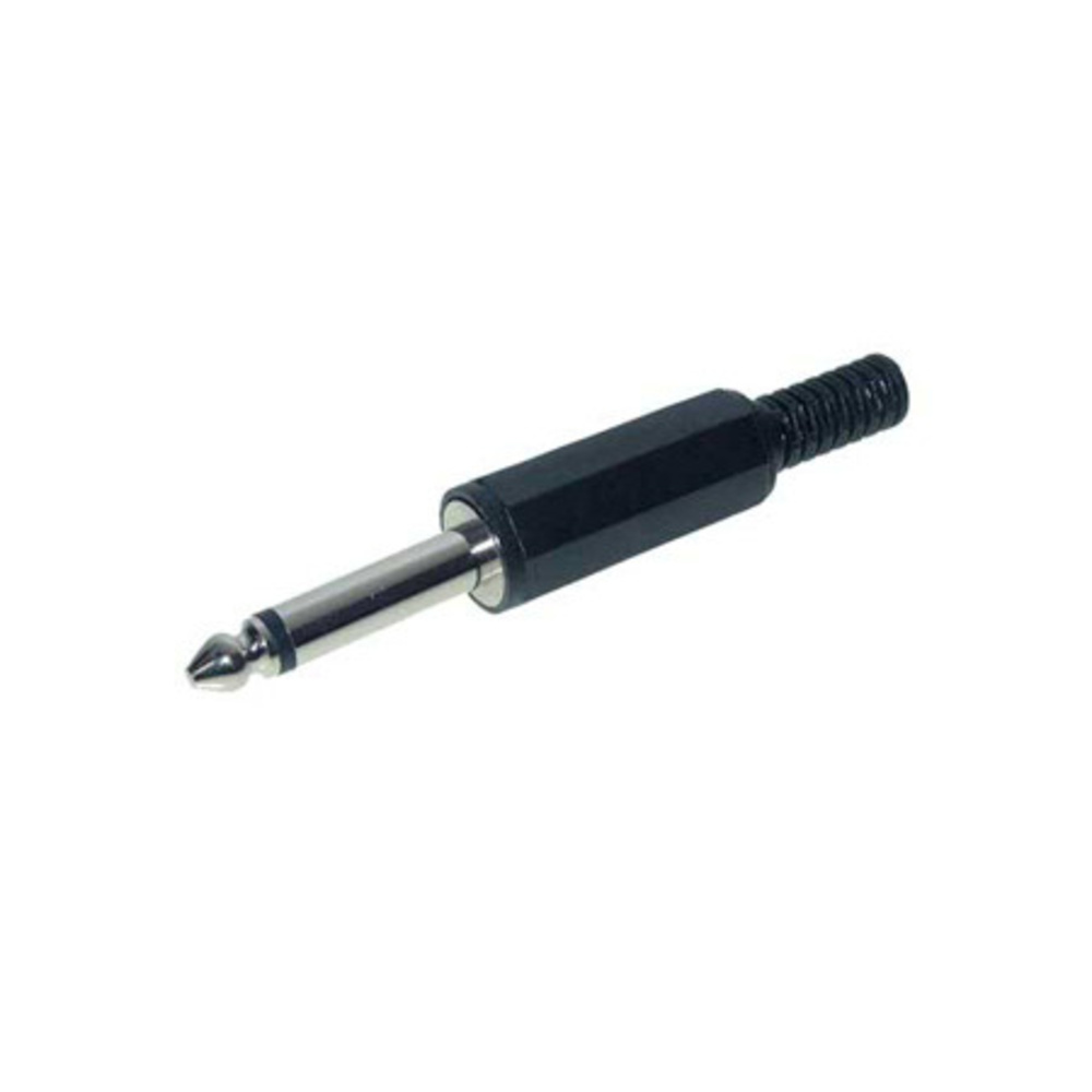 Klinkenstecker, 6,3 mm, mono 2-pol.