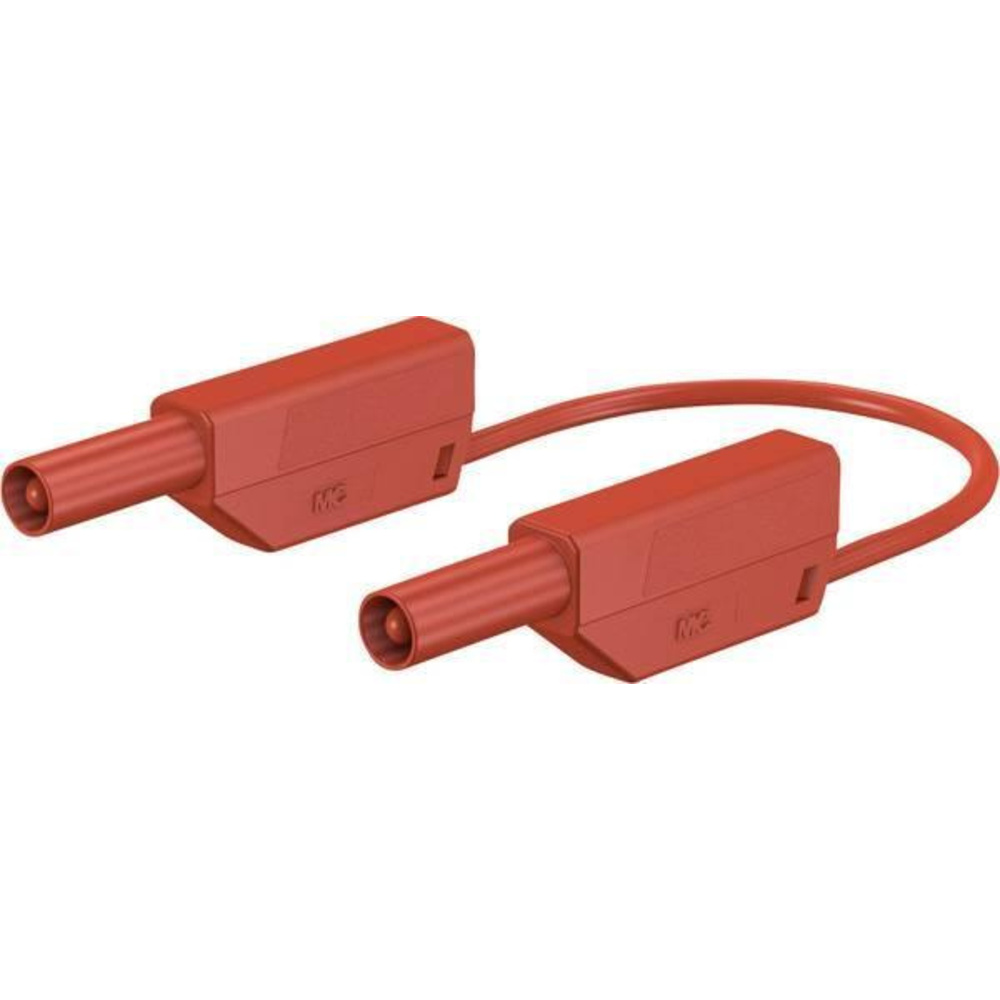 Sicherheitsmessleitungen 28.0125-10022 in PVC (SLK425-E/N) 4mm, 32A, 1m, rot