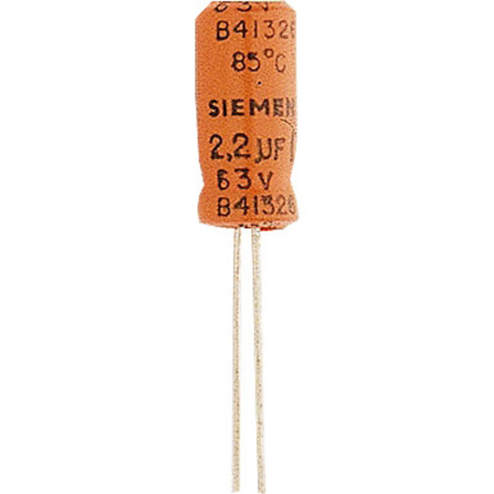 Elektrolytkondensator 220 μF, 63 V, RM 5 mm, radial