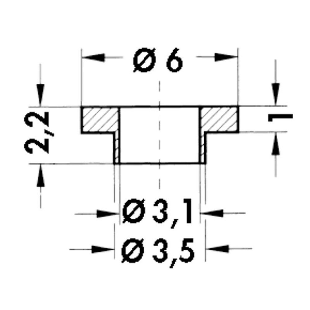 Fischer Elektronik Isolierbuchsen IB 6 für TO 220