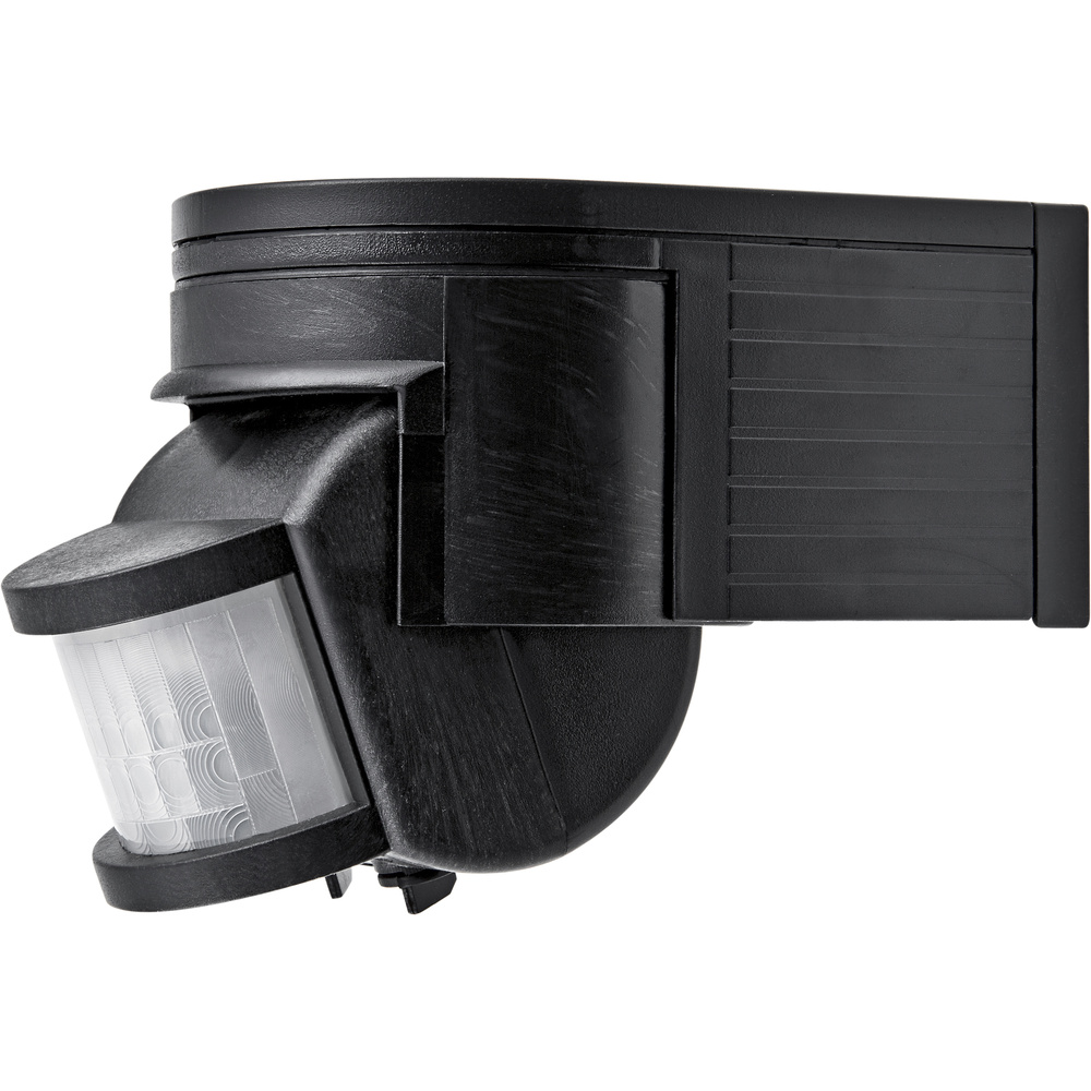 HEITRONIC 180°-PIR-Bewegungsmelder SALO, schwarz, IP44, für LED-Betrieb geeignet