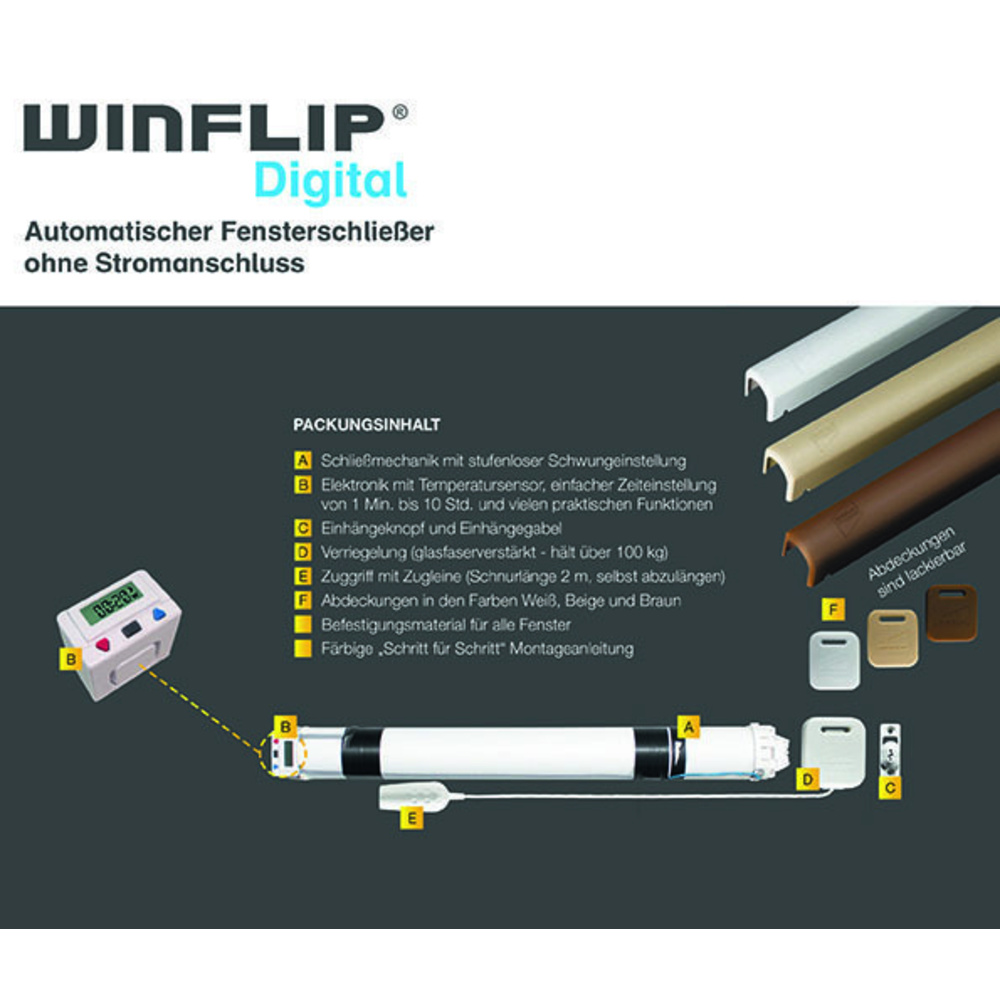 Winflip Digital - Automatischer Fensterschließer