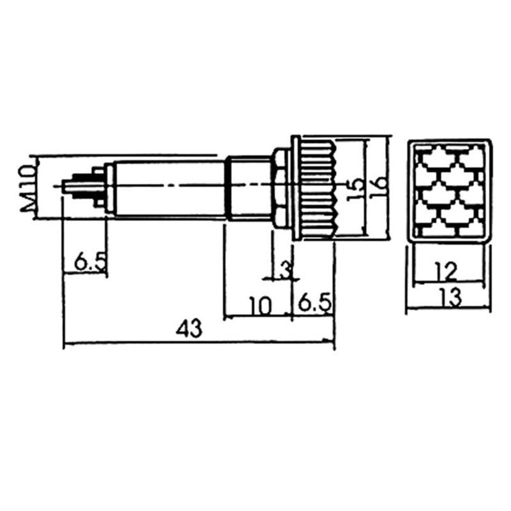 Signallampe neon 220 V, klar