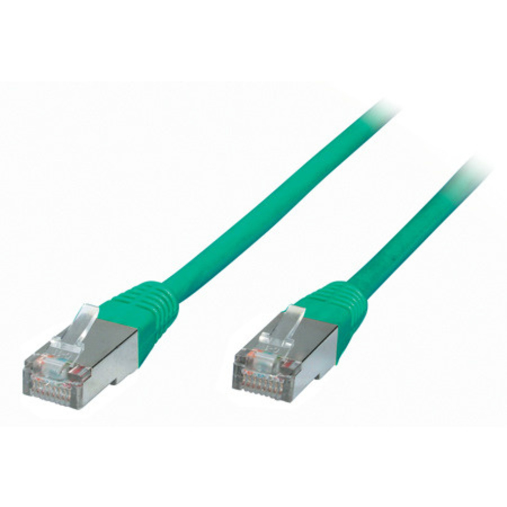 S-Conn Patchkabel, Cat. 6, S/FTP, PIMF, halogenfrei, grün, 1,0 m