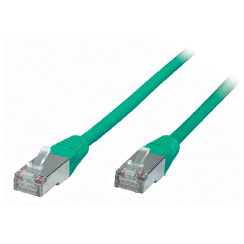 S-Conn Patchkabel, Cat. 6, S/FTP, PIMF, halogenfrei, grün, 10,0 m