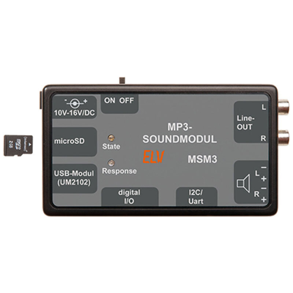 ELV Bausatz MP3-Soundmodul MSM3