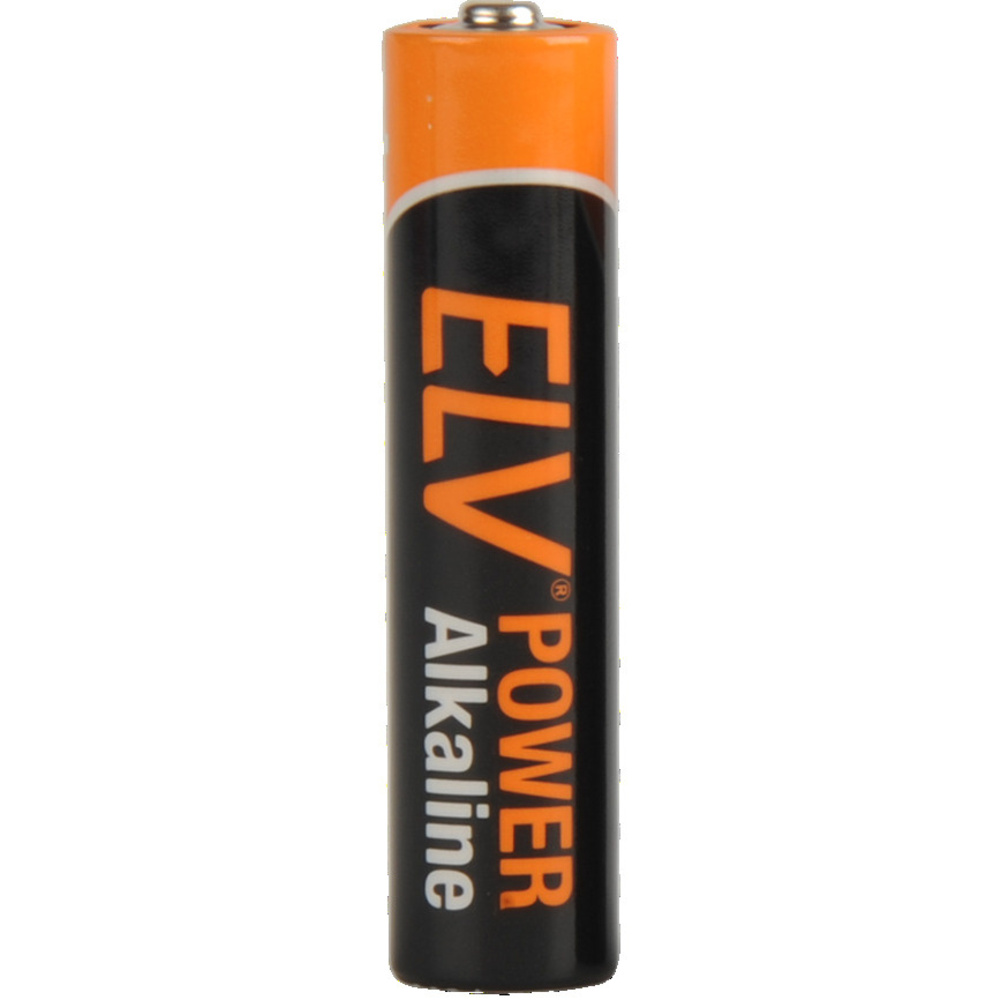 ELV POWER Alkaline Batterie Micro AAA, einzeln