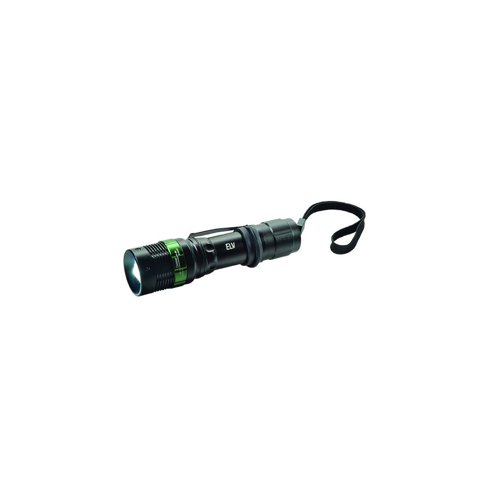 ELV LED-Taschenlampe TF120+, mit arretierbarem Variofokus, 120 lm, IPX4, Batteriebetrieb